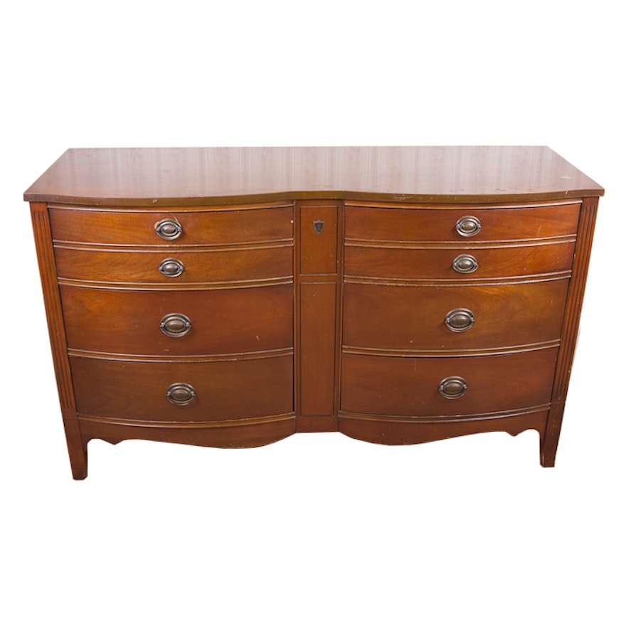 Dixie Double Bow Front Dresser Ebth Dixie Double Bow Front Dresser