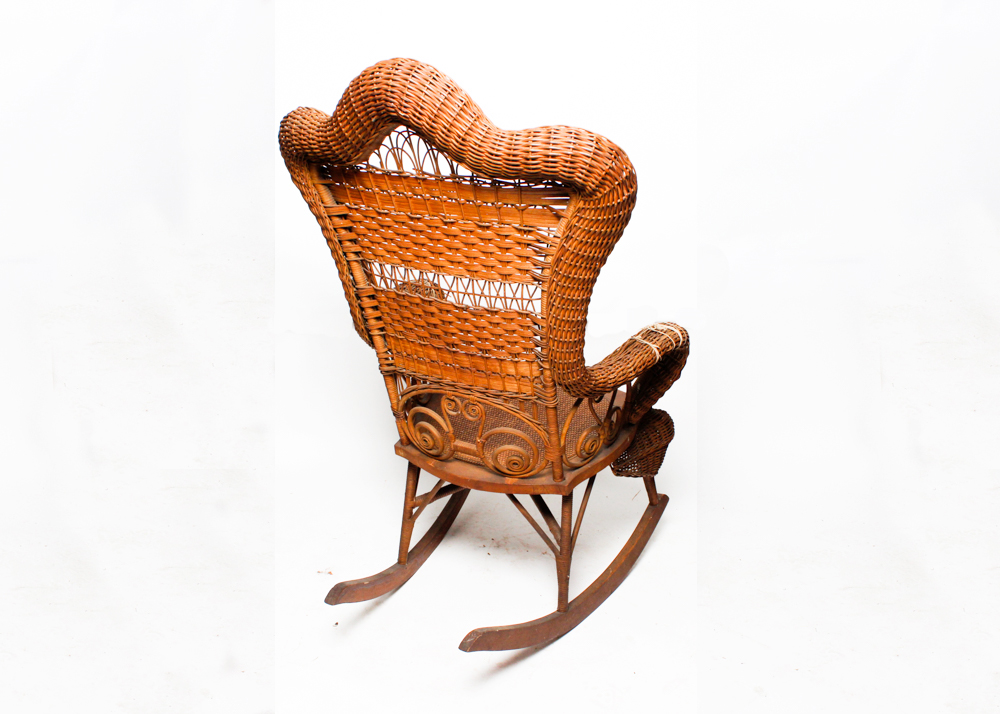 Vintage Heywood Brothers Wakefield Company Wicker Rocking Chair EBTH