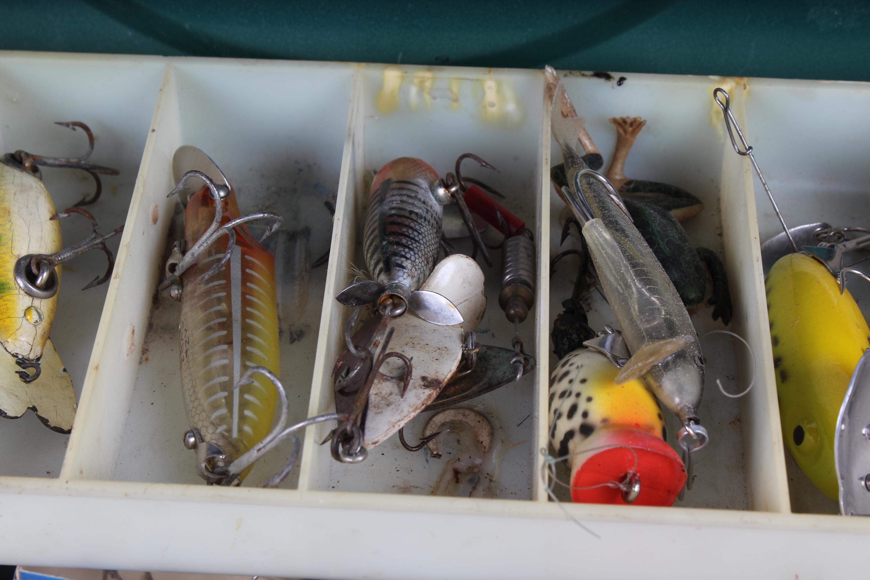 Vintage Fishing Tackle Box and Tackle EBTH