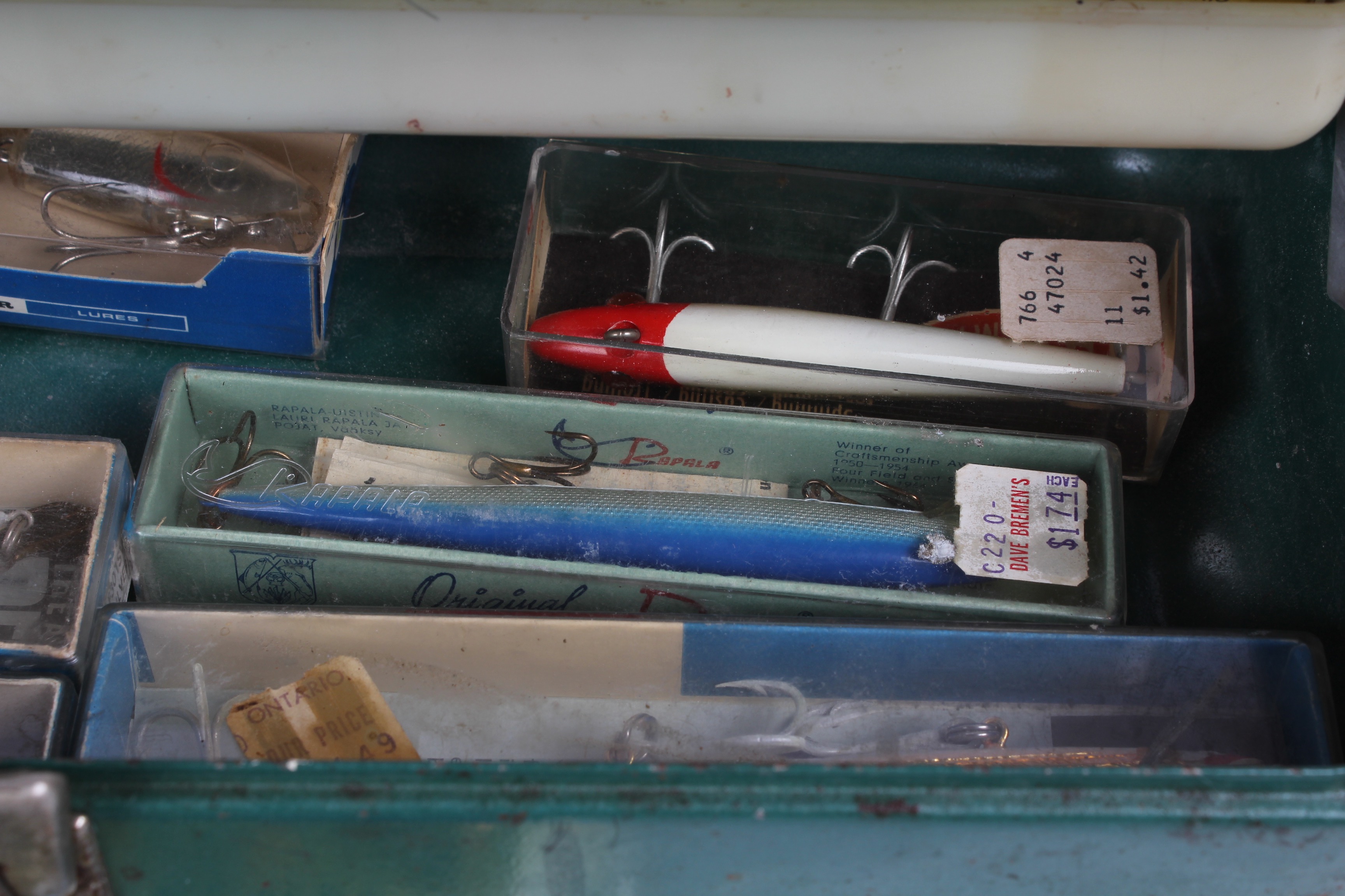 Vintage Fishing Tackle Box and Tackle EBTH