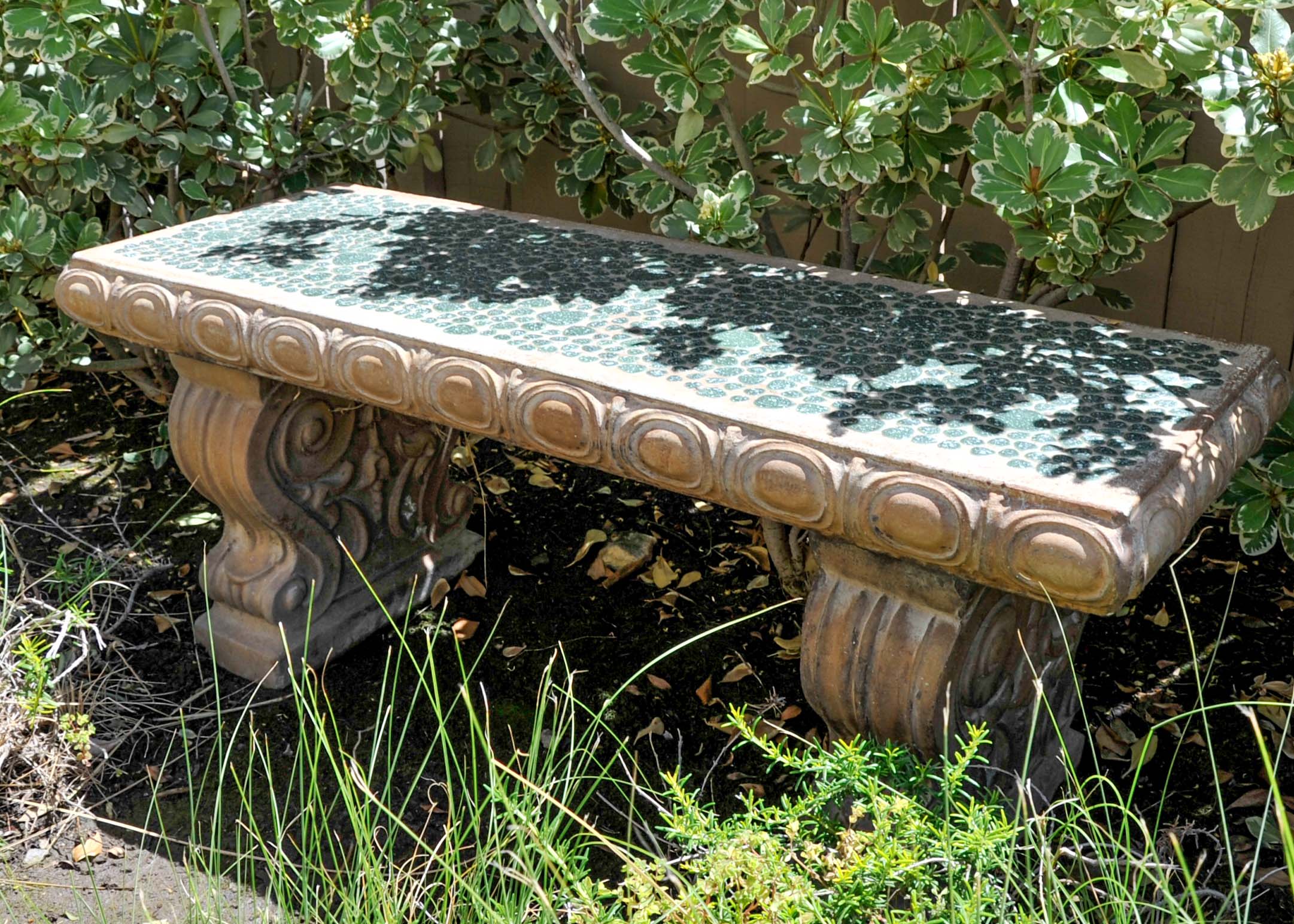 Ceramic Garden Bench EBTH