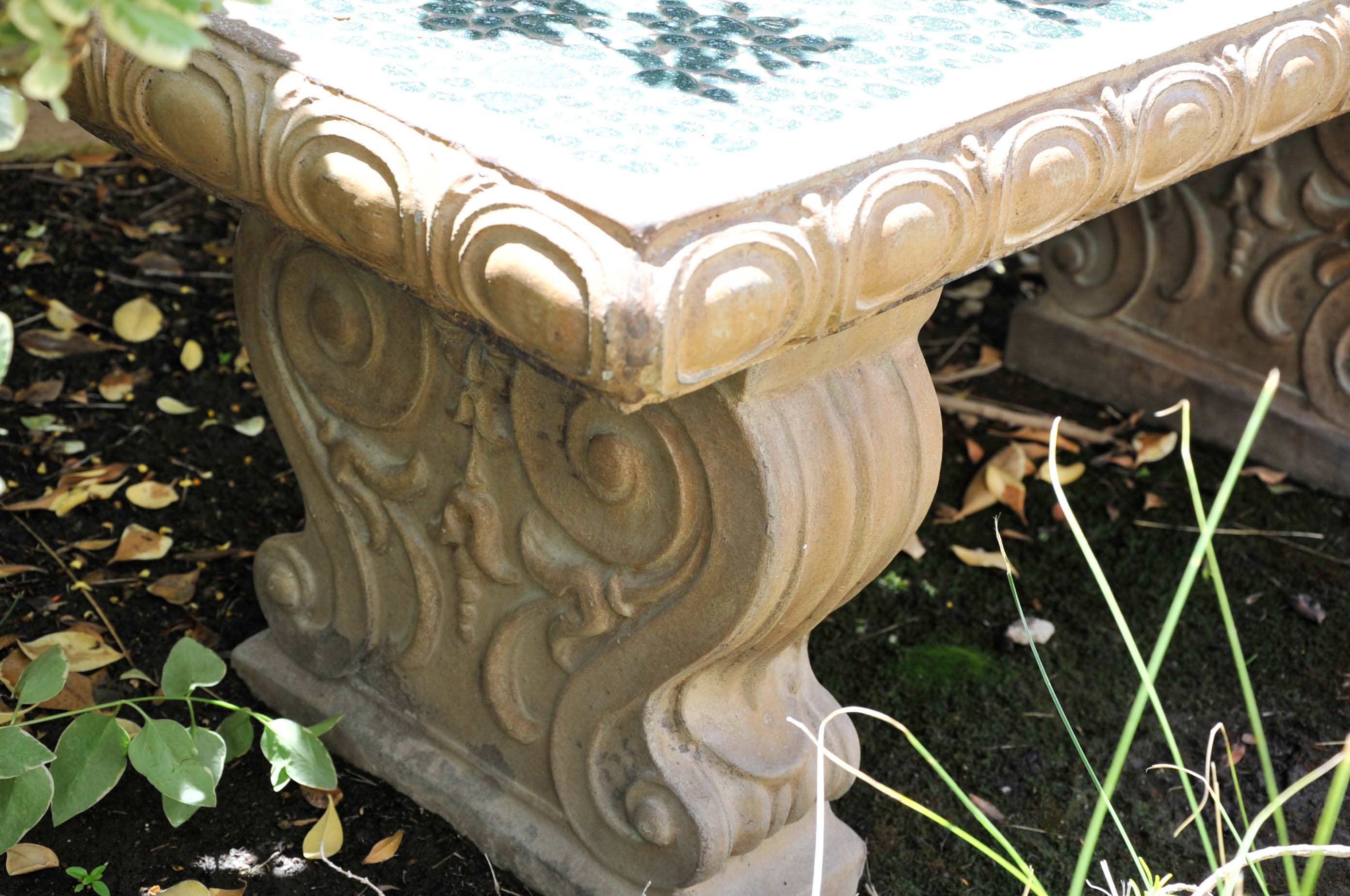 Ceramic Garden Bench EBTH