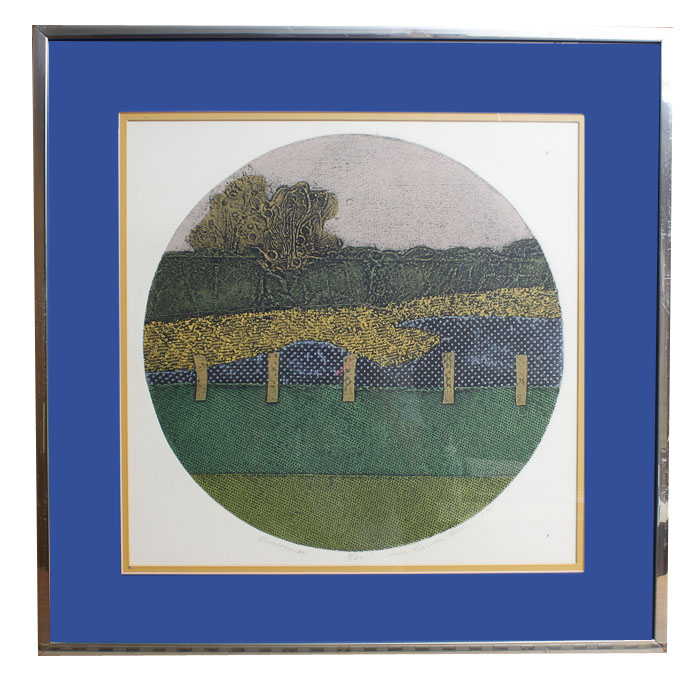 Dale Pierson Hill Collagraph EBTH