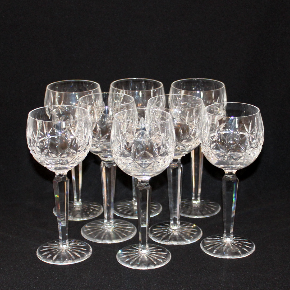 Eight Waterford Crystal "Kildare" Wine Hocks EBTH