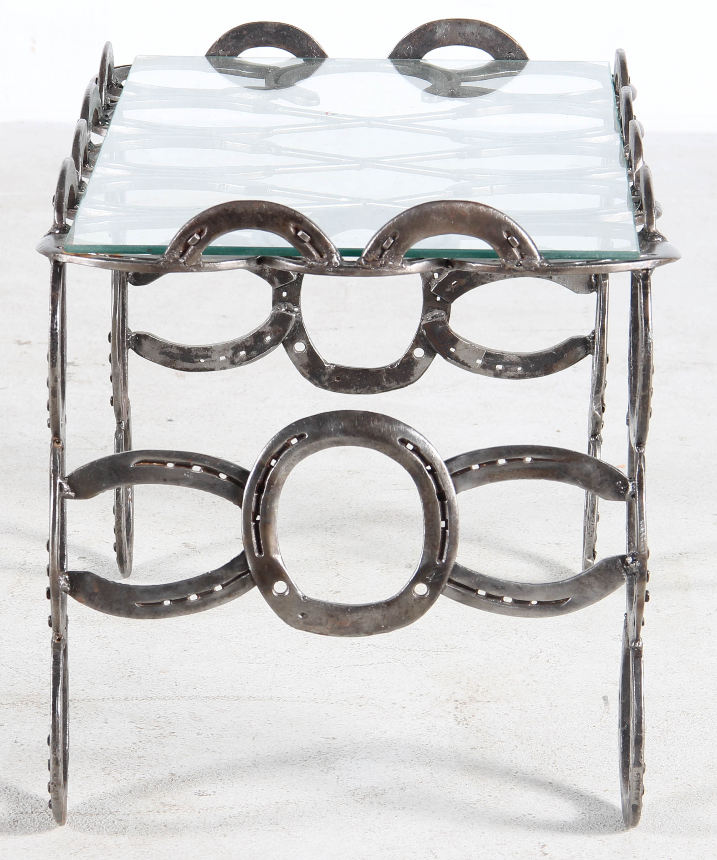 Horseshoe Coffee Table and Small Wall Shelf EBTH