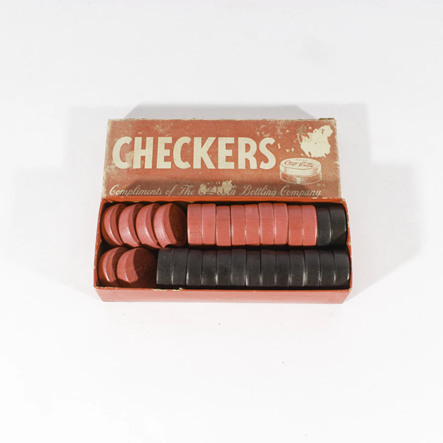 Vintage Set of Coca-Cola Checkers | EBTH