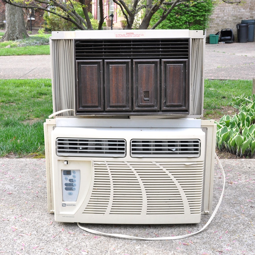 Pair of Window Air Conditioning Units by Kenmore and ...