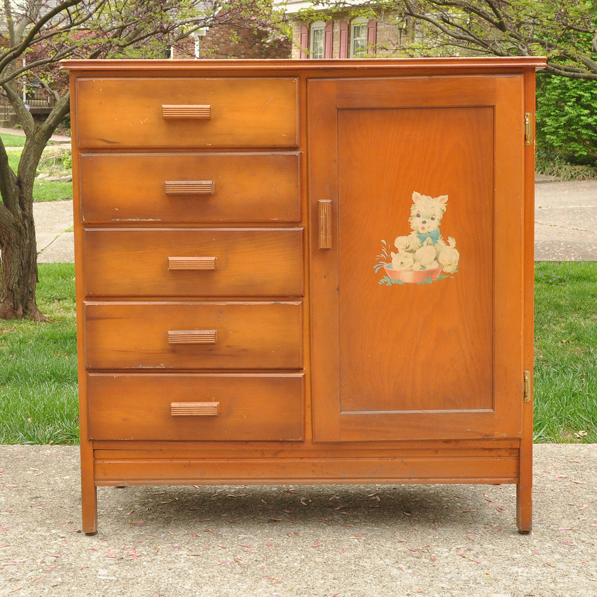 Mid Century Storkline Vintage Child's Chifferobe EBTH