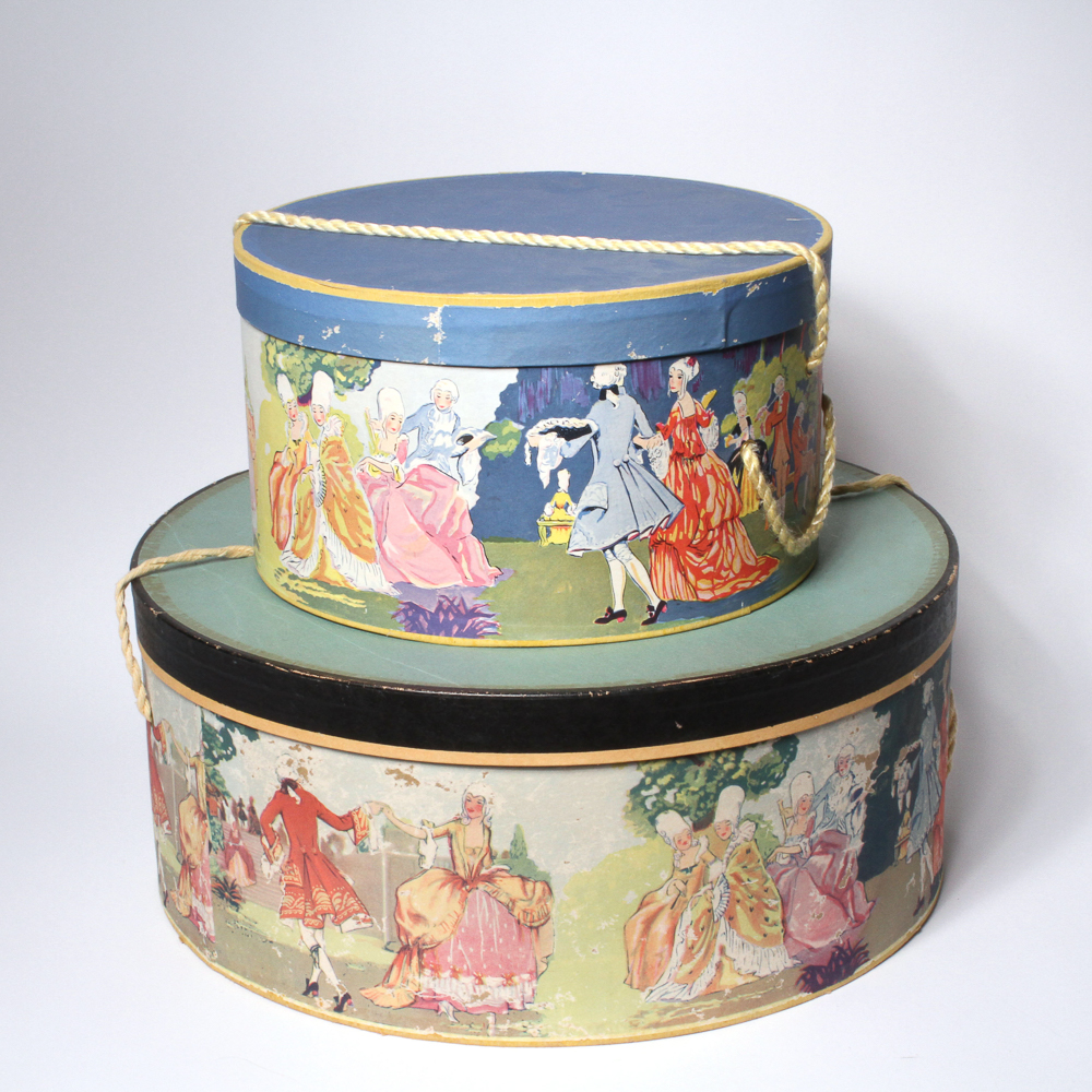 vintage hat boxes