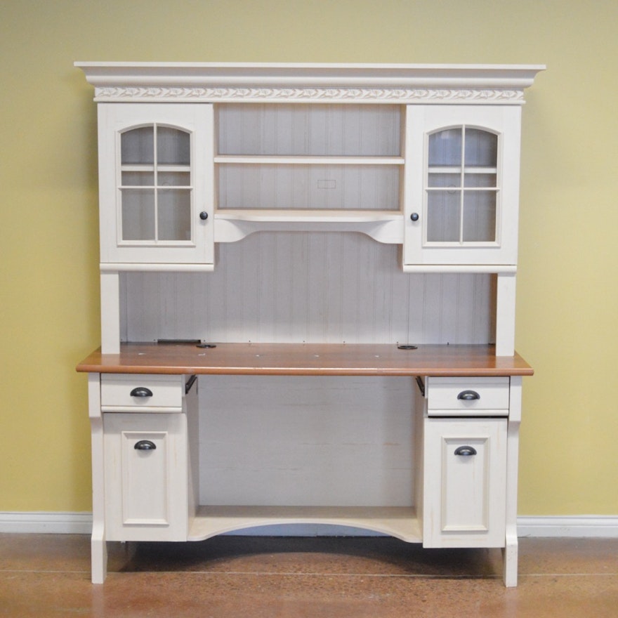 Christopher Lowell Shore Desk With Hutch Ebth
