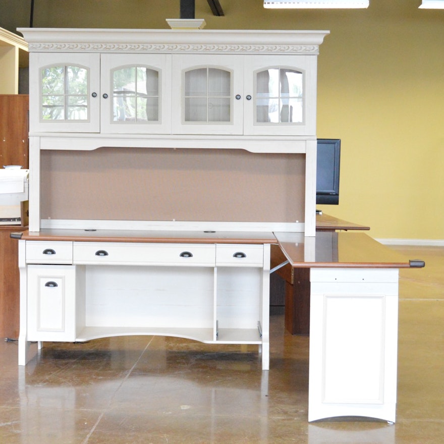 Christopher Lowell Shore Office Desk And Hutch Ebth
