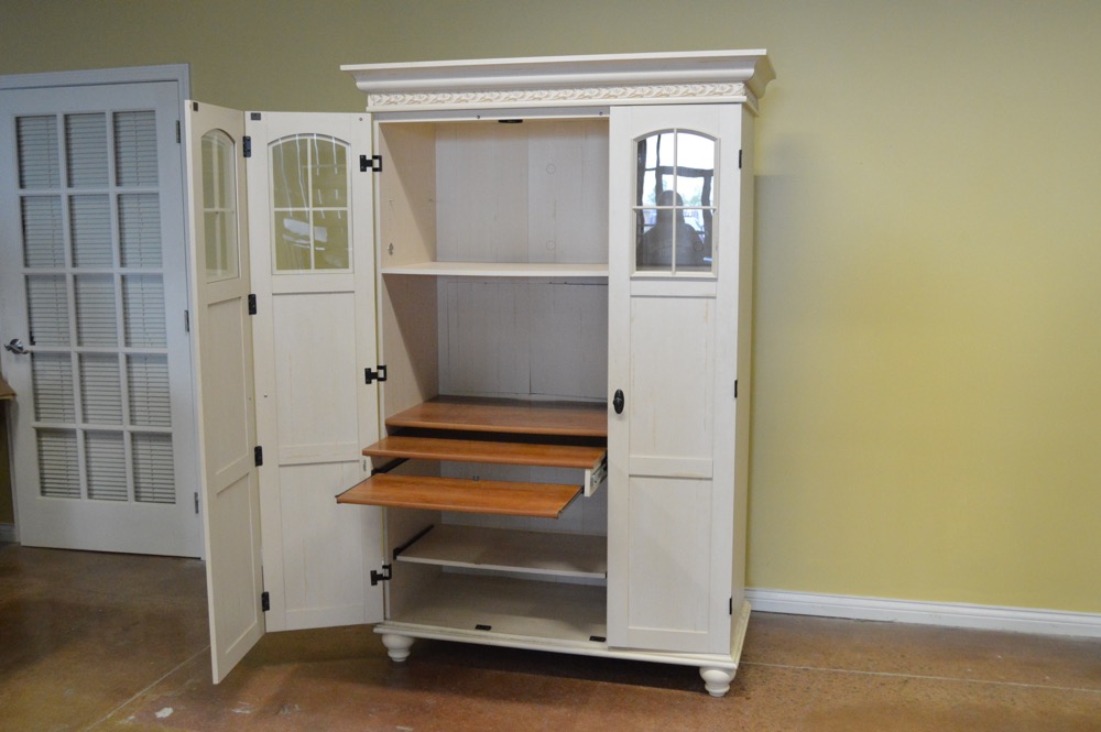 Christopher Lowell Shore Armoire Desk EBTH