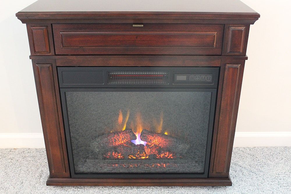 Twin Star Electric Fireplace Heater www.ebth.com