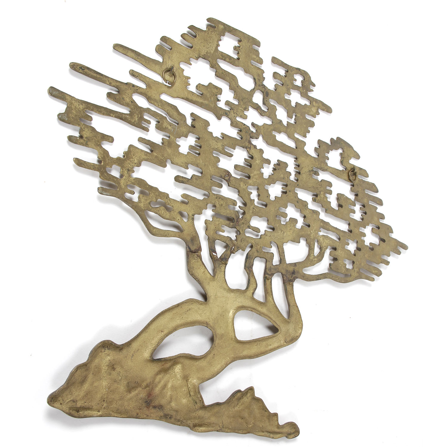 Solid Brass Mid Century Wall Art EBTH