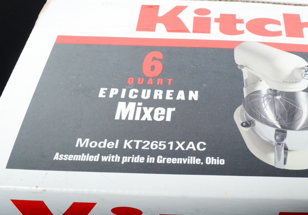 KitchenAid 6 Quart Epicurean Mixer EBTH