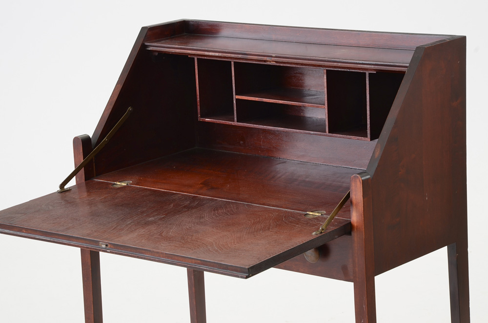 Antique Cherry Secretary Desk EBTH