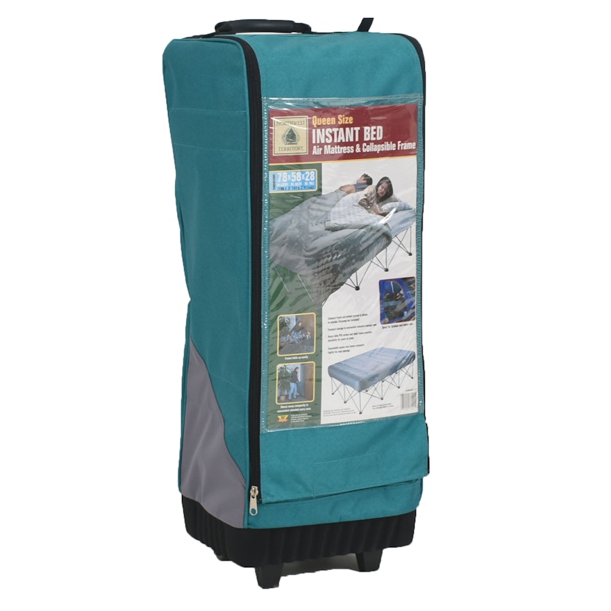 Northwest Territory Queen Sized Air Mattress With Collapsible Frame Ebth Northwest Territory Twin Air Mattress