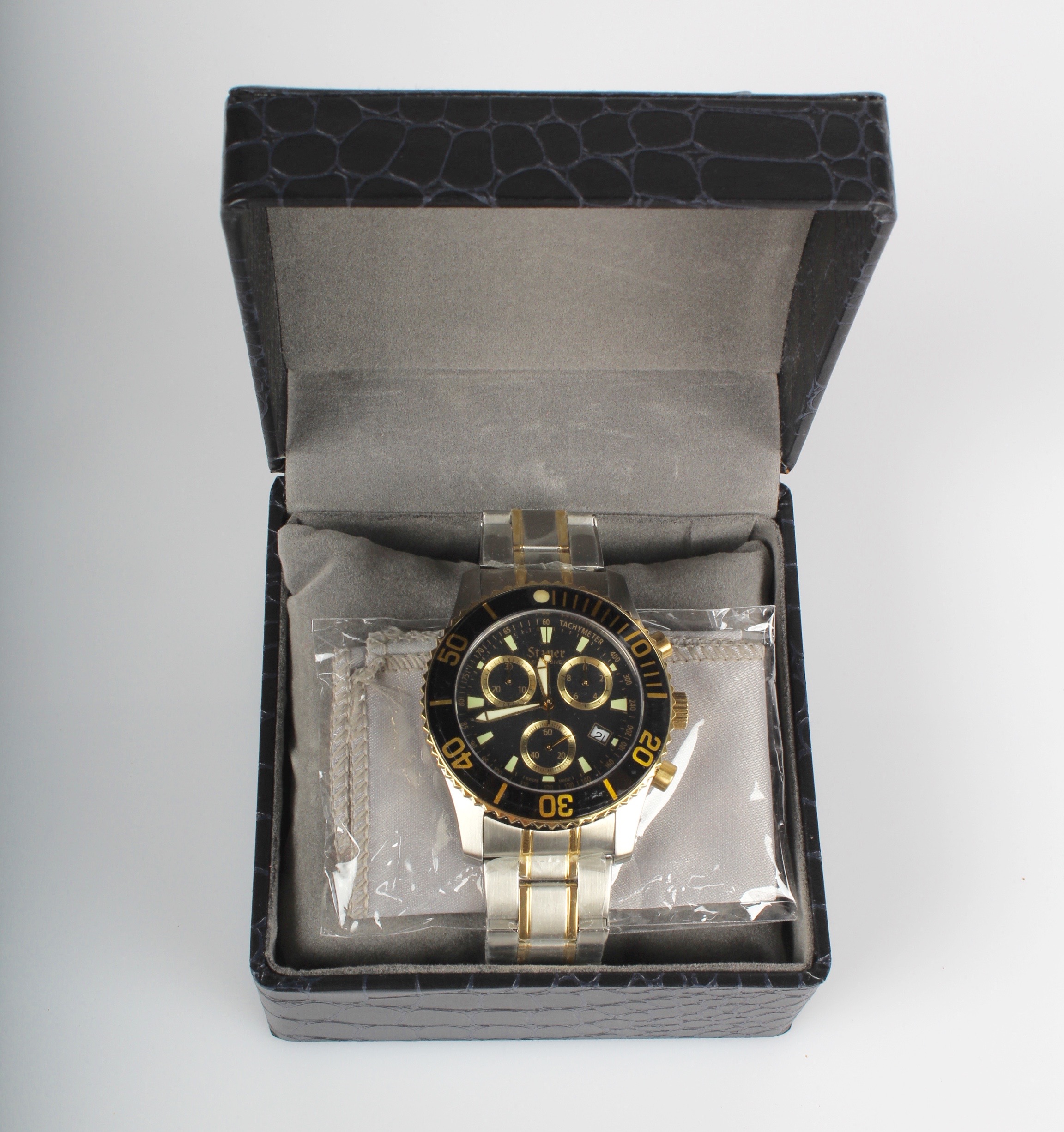 Men's Stauer Swiss Dive Watch with Original Box EBTH