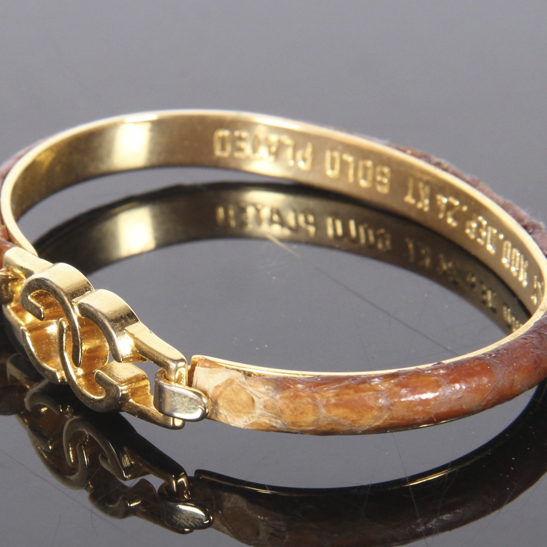 Gucci 24K Gold Plated Cuff Bracelet EBTH