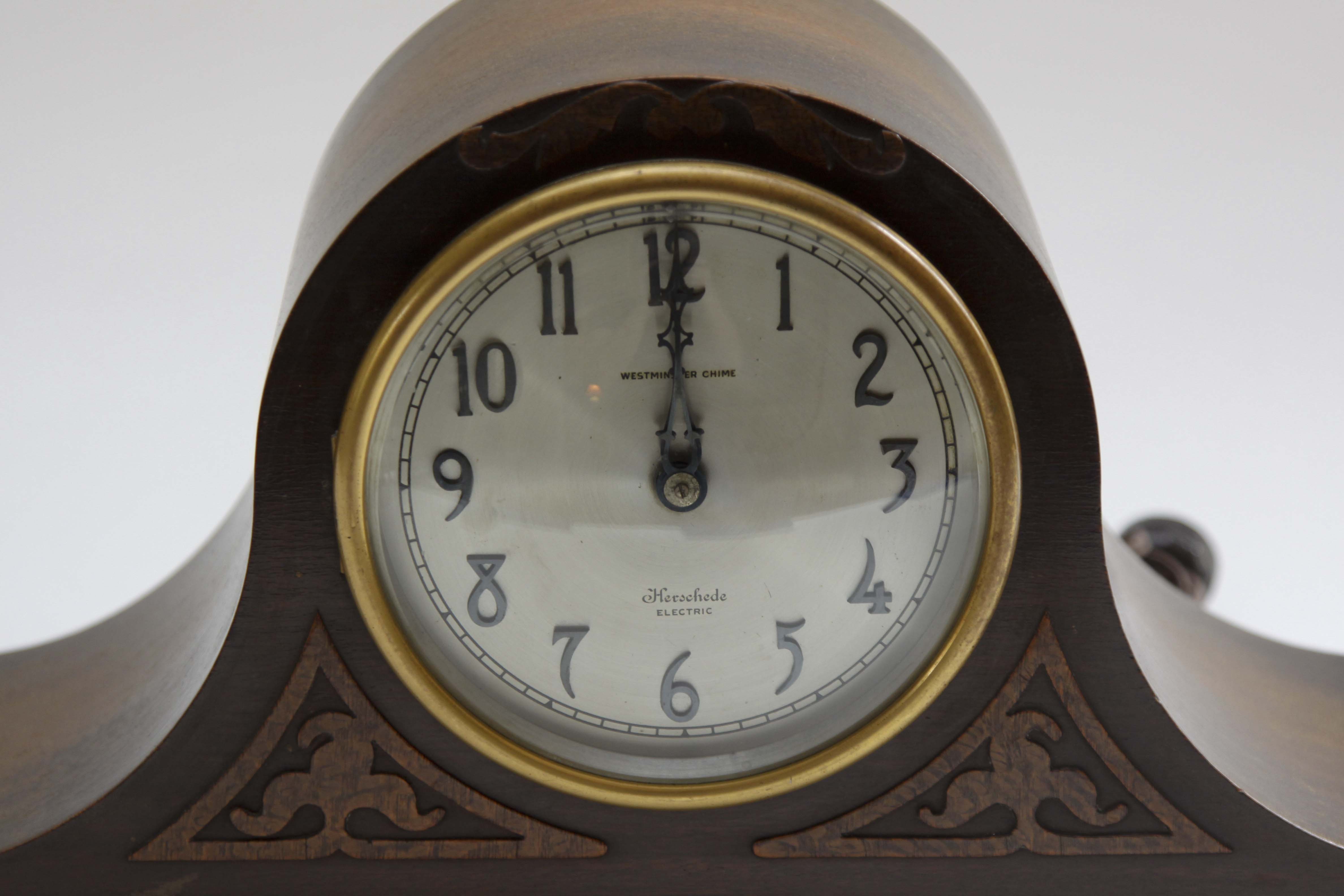 Antique Herschede Electric Mantel Clock 1915 EBTH