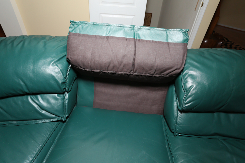 Thomasville Green Leather Reclining ThreePiece Sectional Sofa EBTH