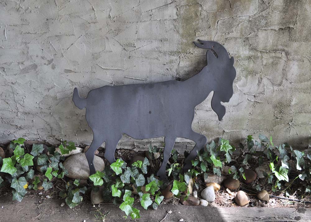 Black Metal Goat Silhouette EBTH