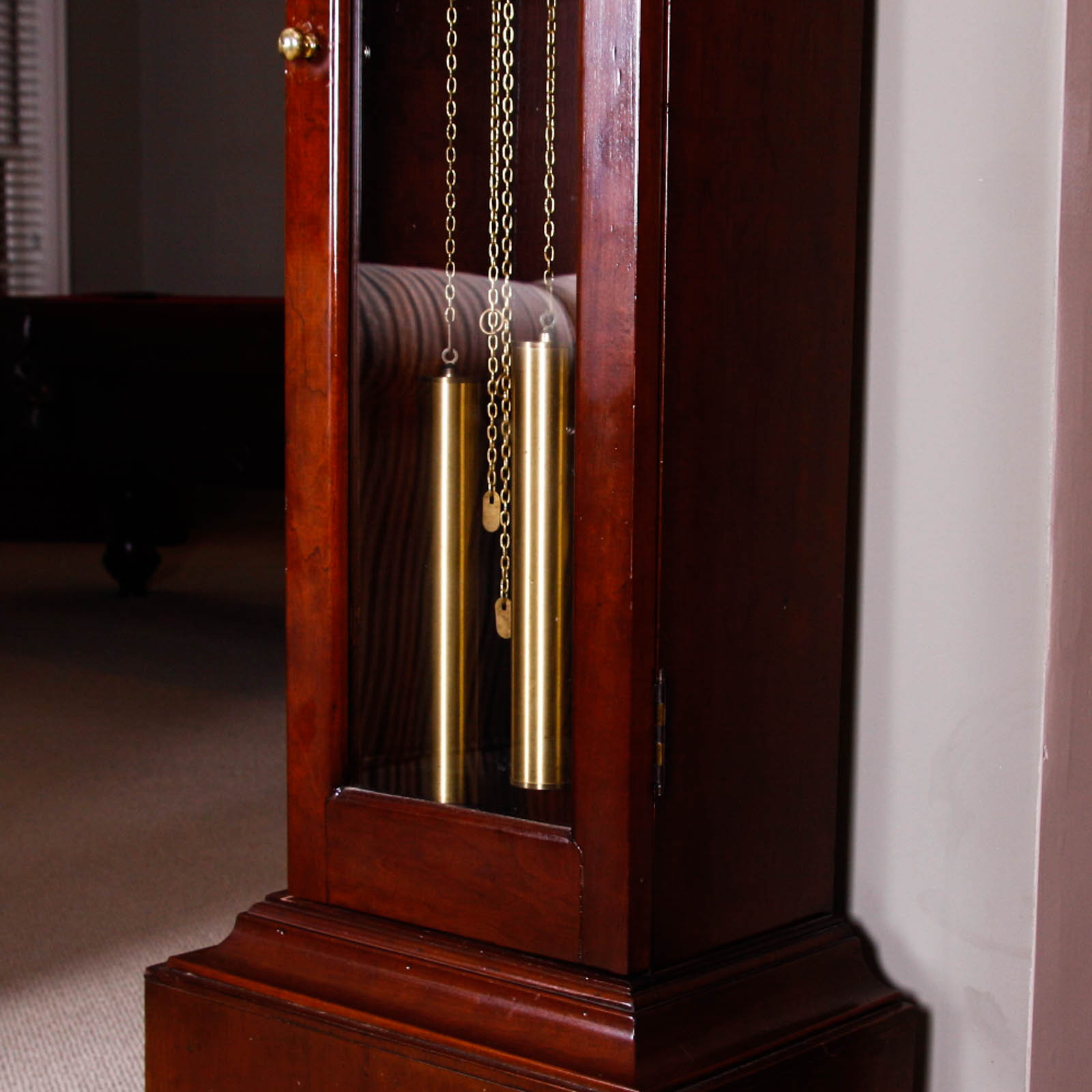 Modern Walnut Grandmother Clock EBTH