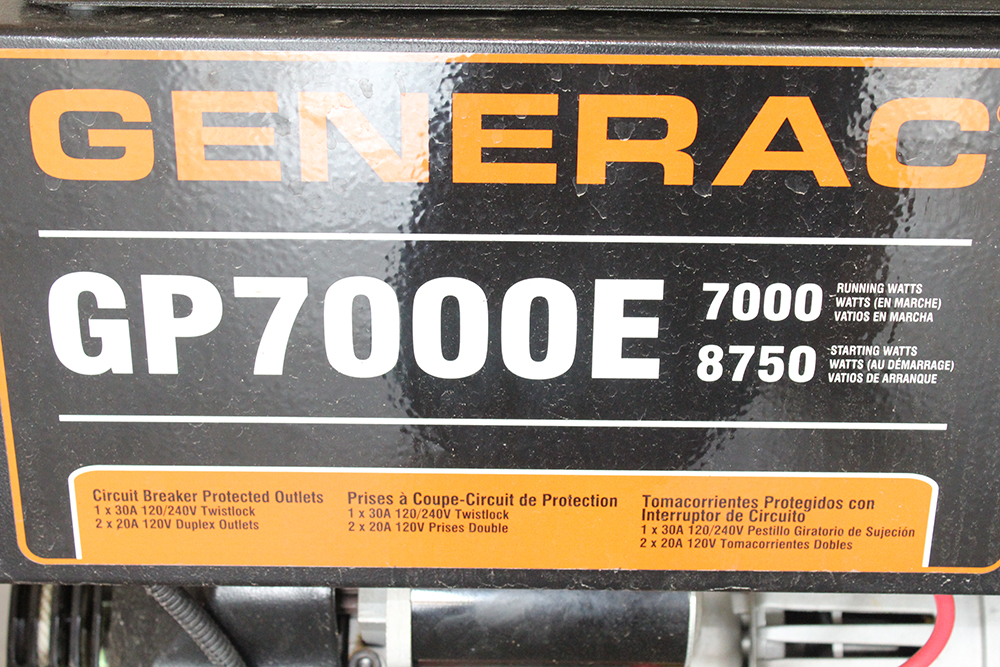 Generac GP 7000E Portable Generator EBTH