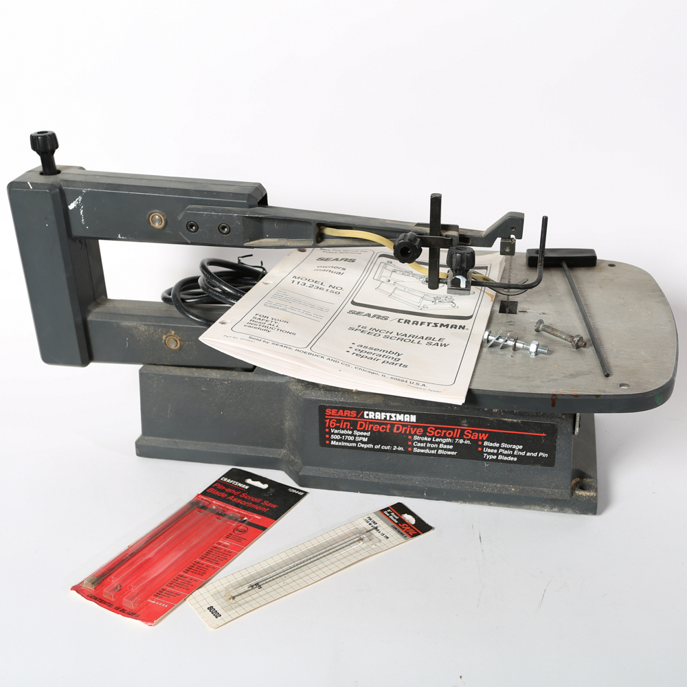 Sears Craftsman 16" Variable Speed Scroll Saw EBTH