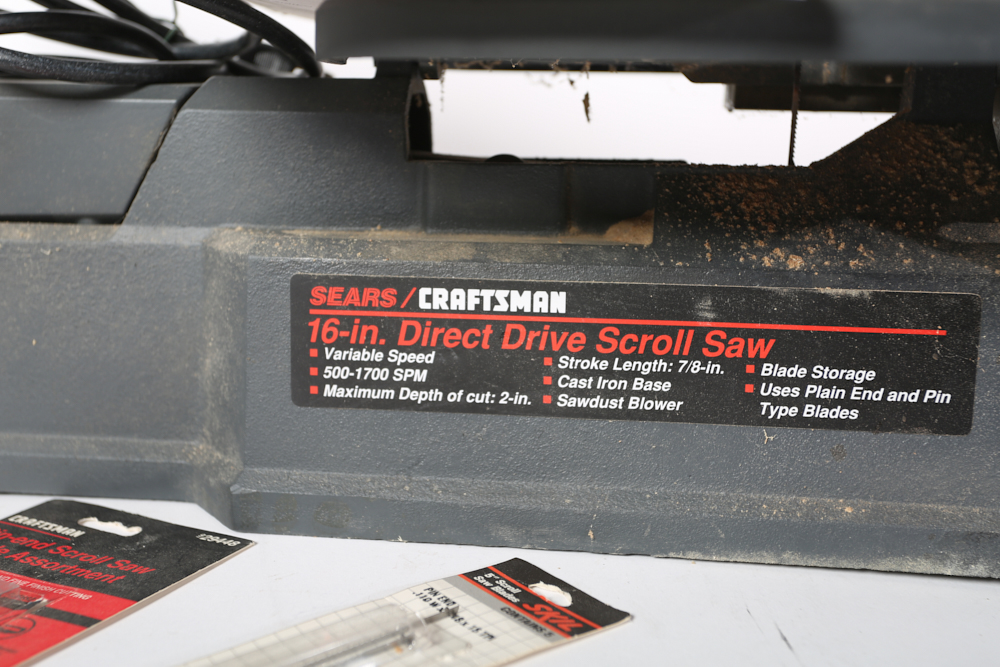 Sears Craftsman 16" Variable Speed Scroll Saw EBTH