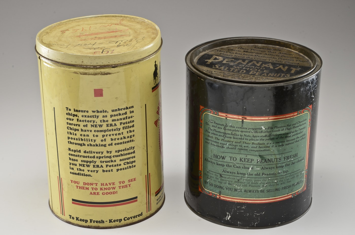 Two Vintage Snack Tins : EBTH1400 x 927