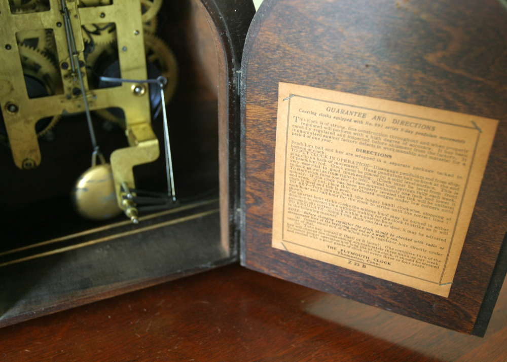 Vintage "Plymouth" Mantel Clock EBTH