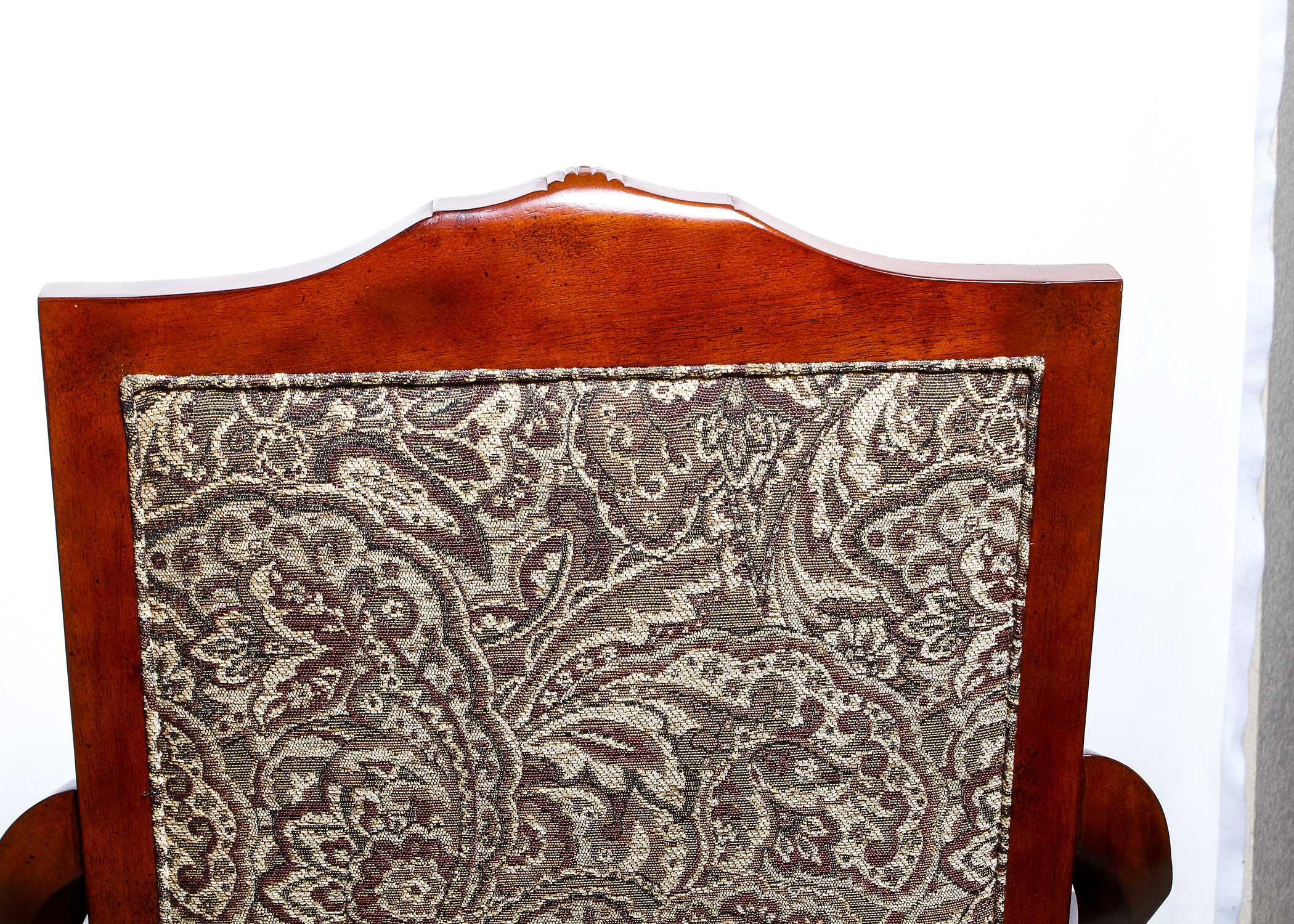 Bombay Upholstered Wood Accent Chair EBTH