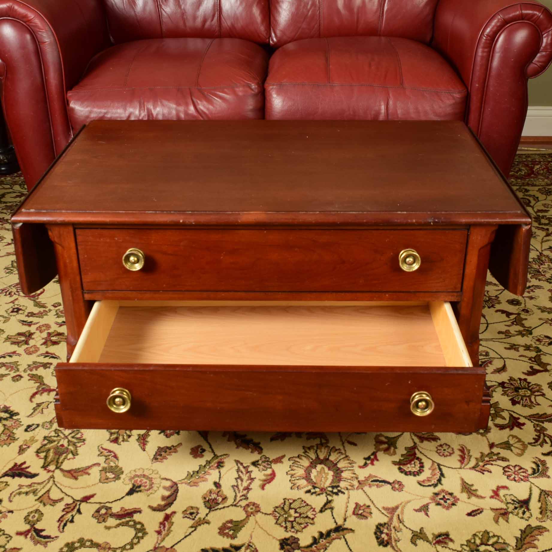 Broyhill Cherry Drop Leaf Coffee Table EBTH