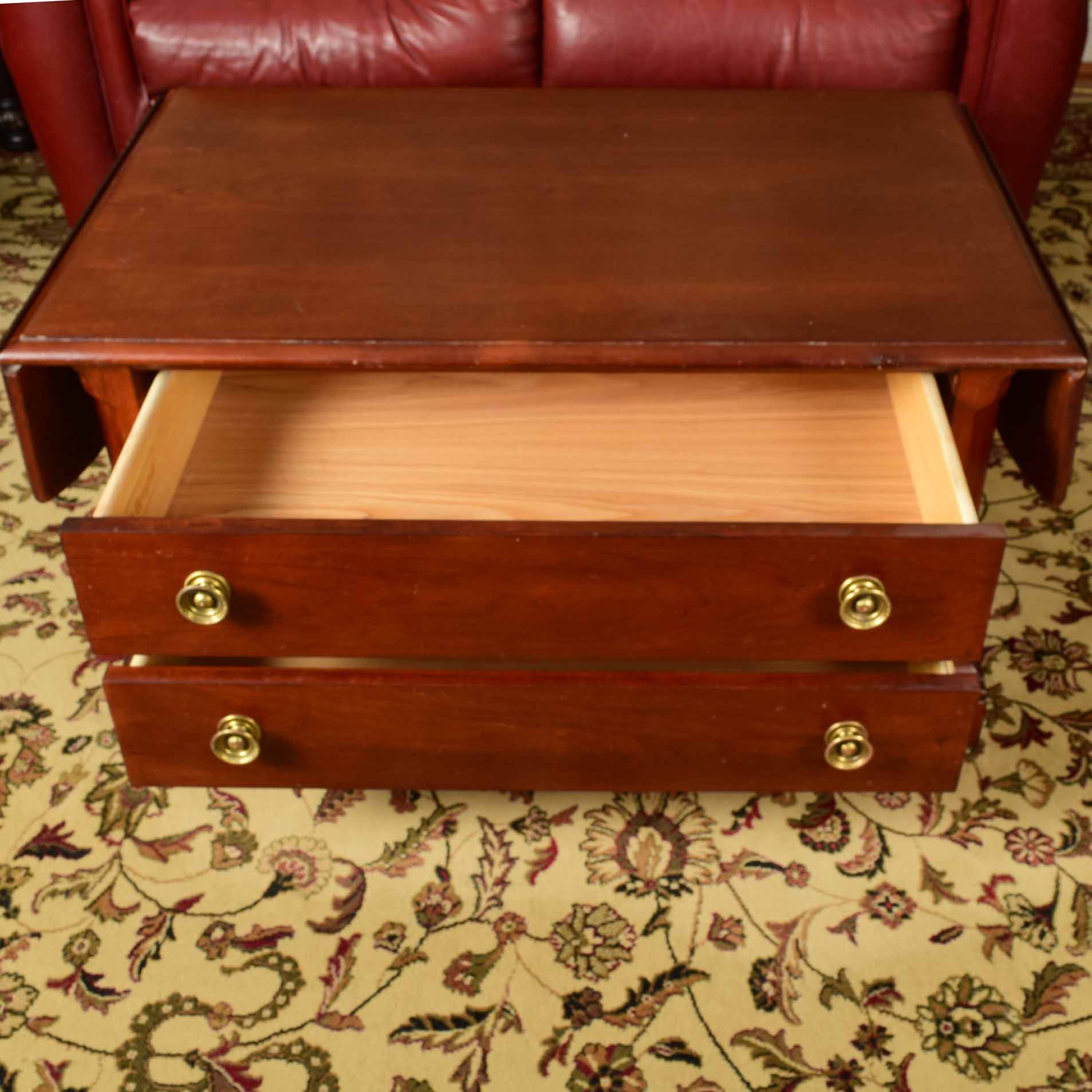 Broyhill Cherry Drop Leaf Coffee Table EBTH