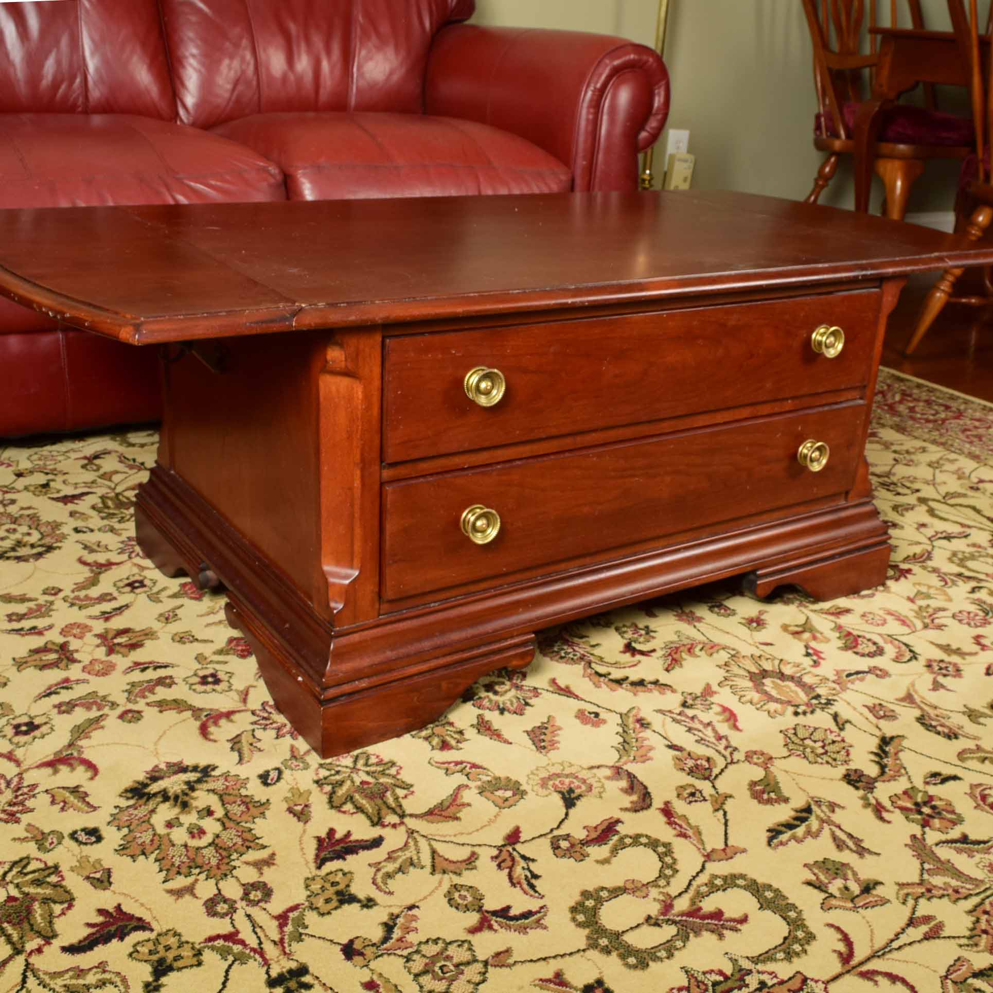 Broyhill Cherry Drop Leaf Coffee Table EBTH