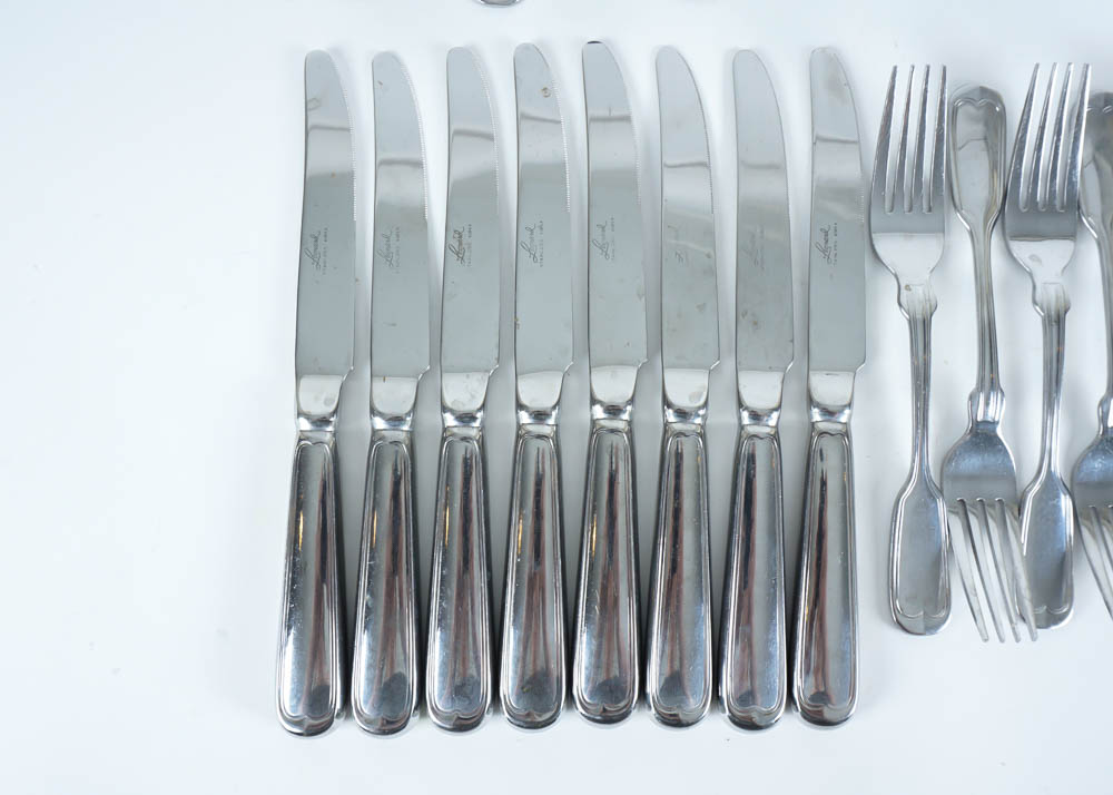 Leonard Stainless Steel Flatware Set EBTH
