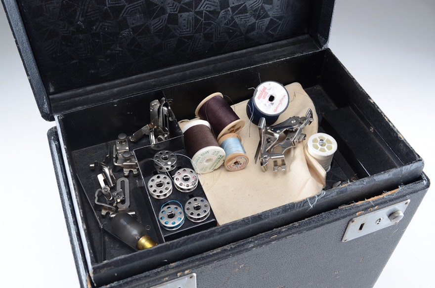 Singer Sewing Machine Featherweight Catalog 3110 Simanco Motor EBTH