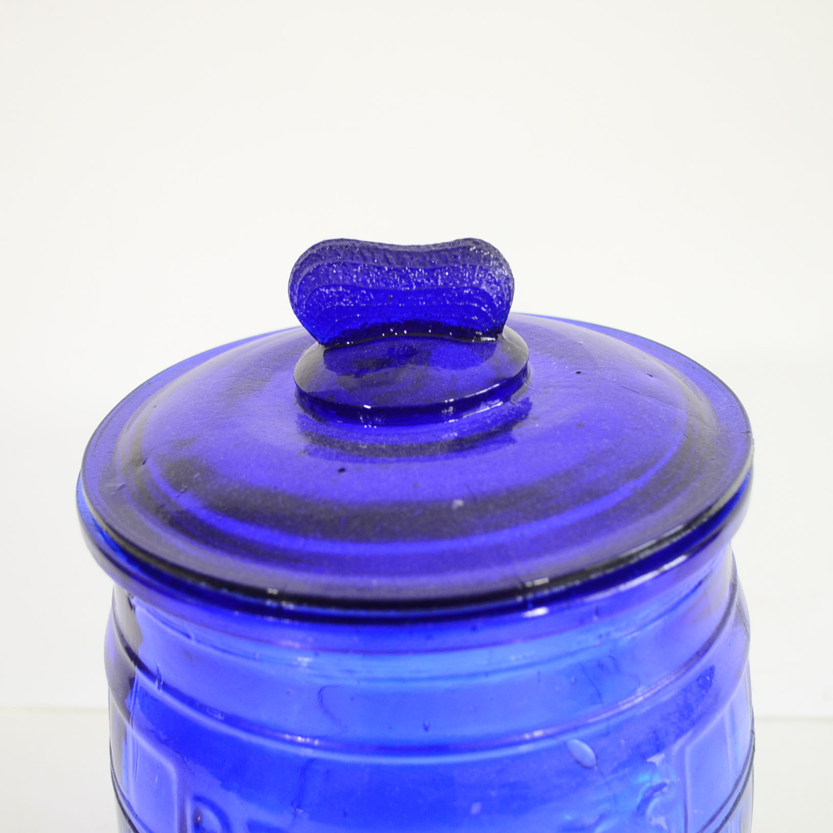 Vintage Cobalt Blue Glass Planters Peanut Jar EBTH