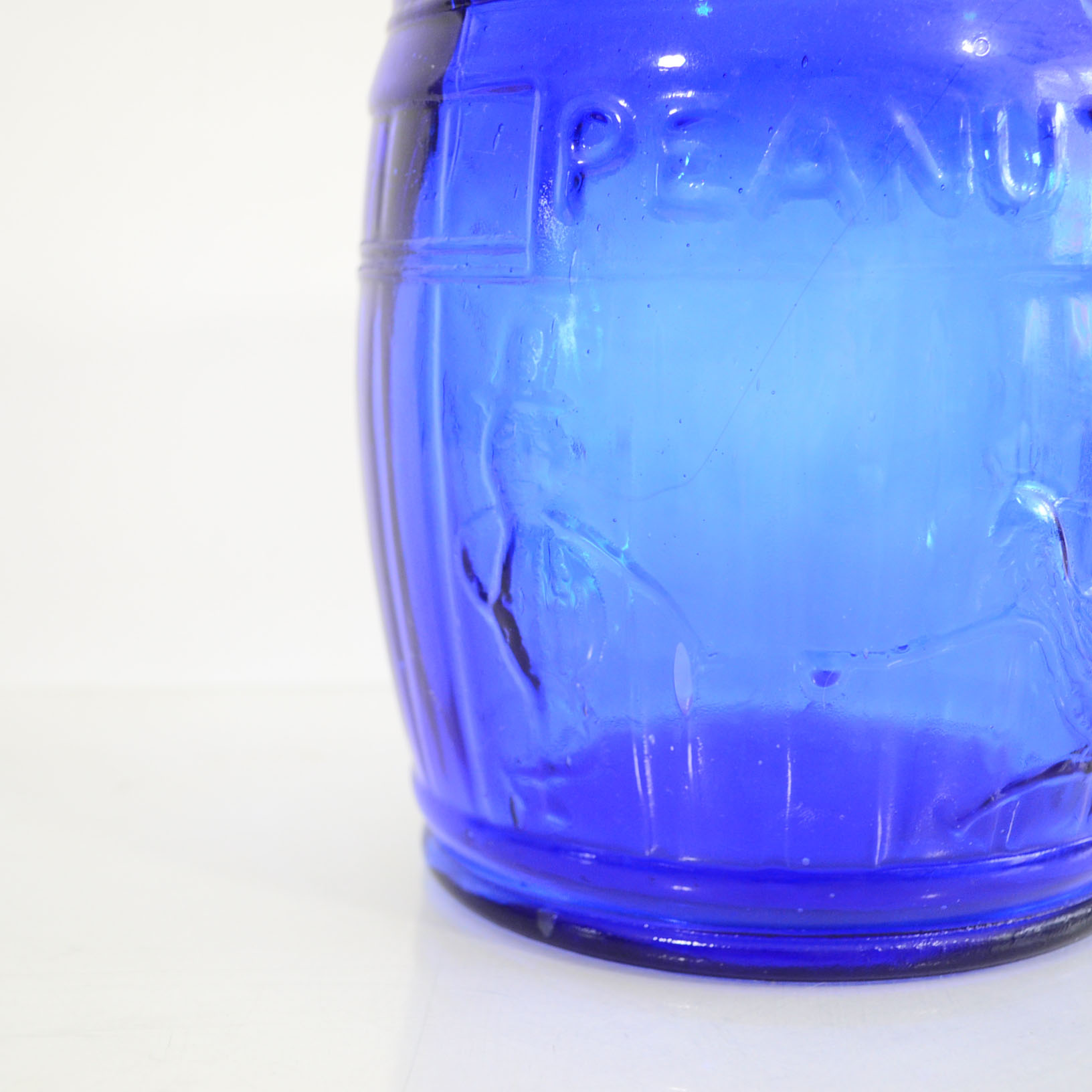 Vintage Cobalt Blue Glass Planters Peanut Jar EBTH