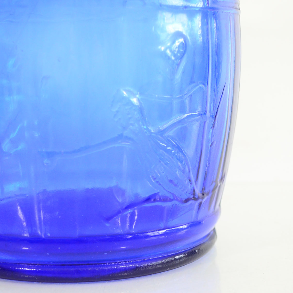 Vintage Cobalt Blue Glass Planters Peanut Jar EBTH
