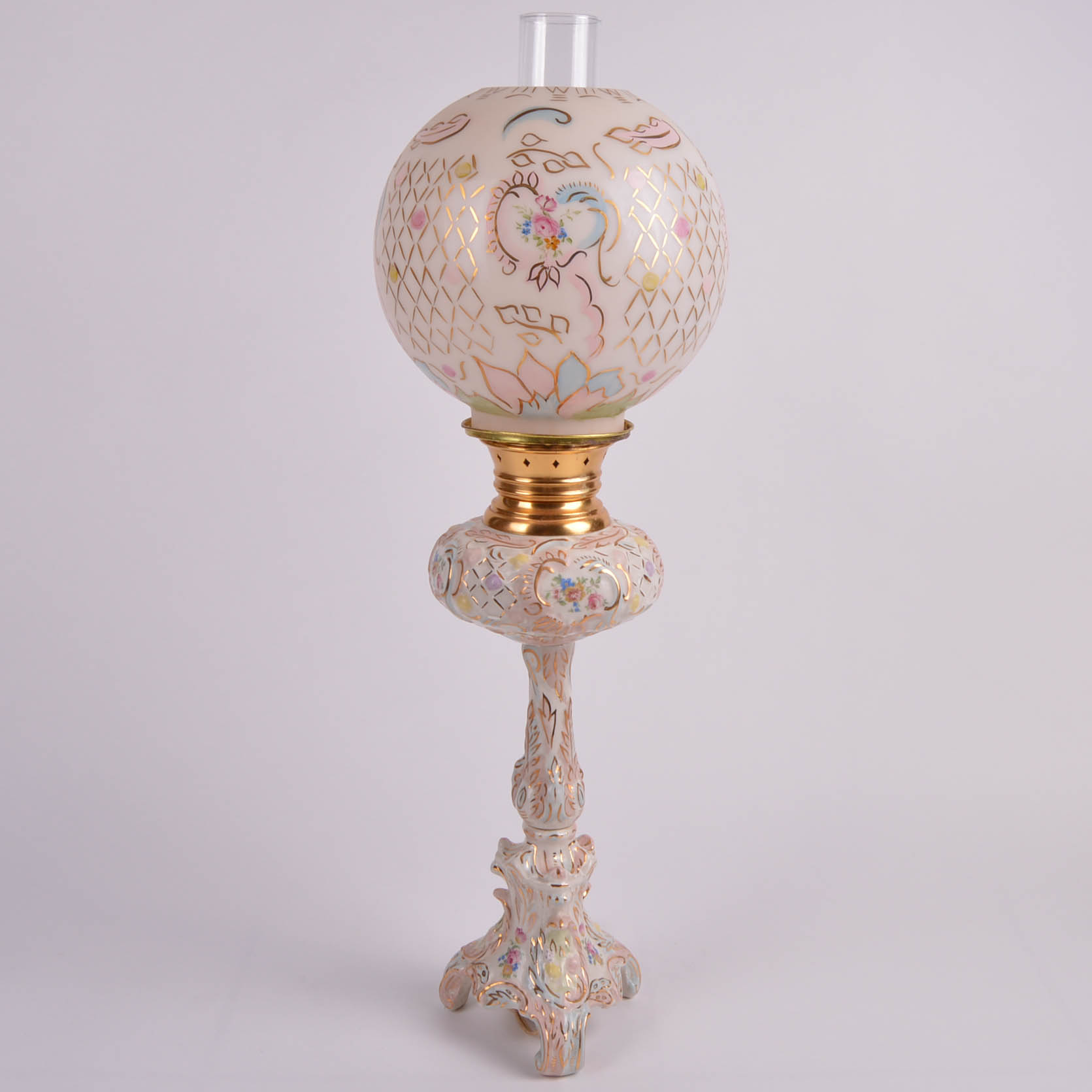Floral Globe Lamp EBTH