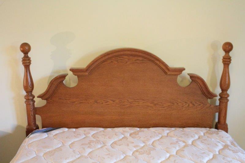 Queen Size Oak Headboard EBTH