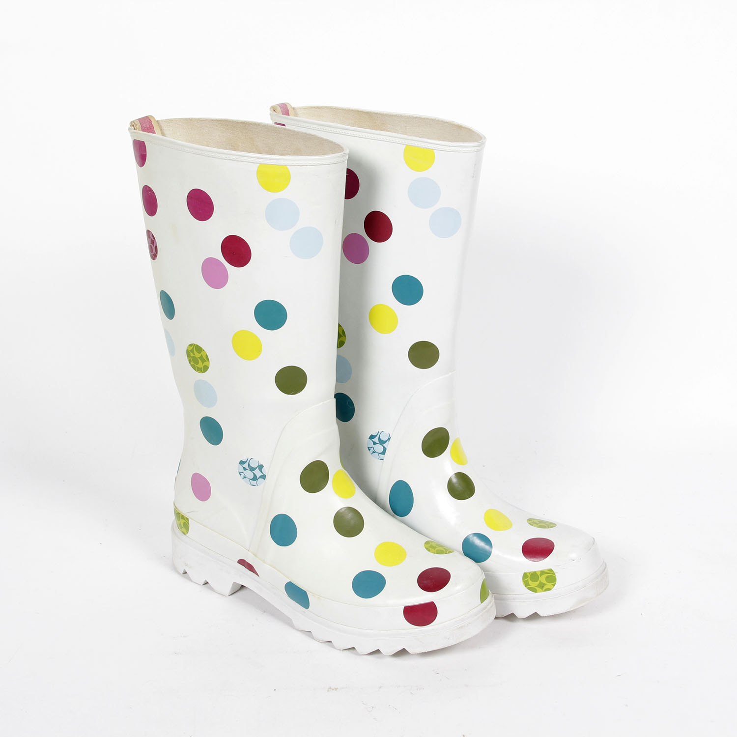 coach rain boots size 8