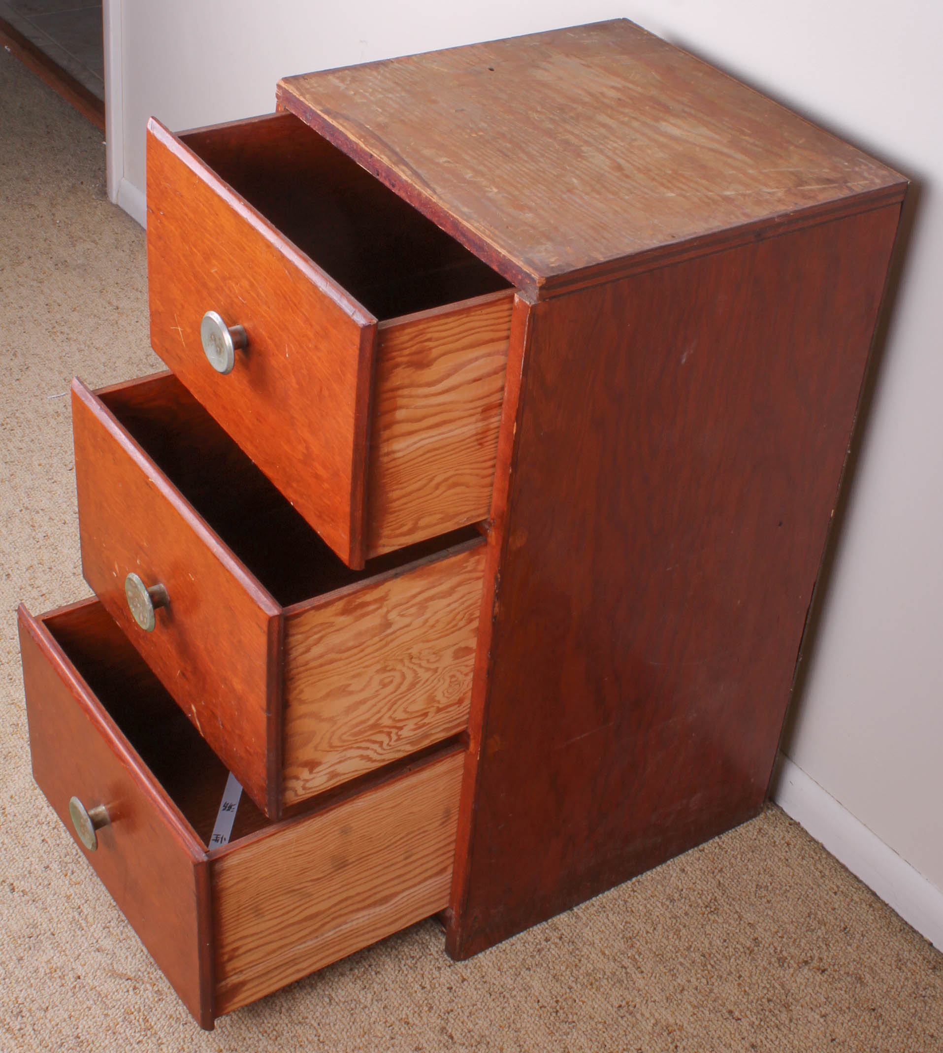 Vintage Wood Card Catalog and File EBTH