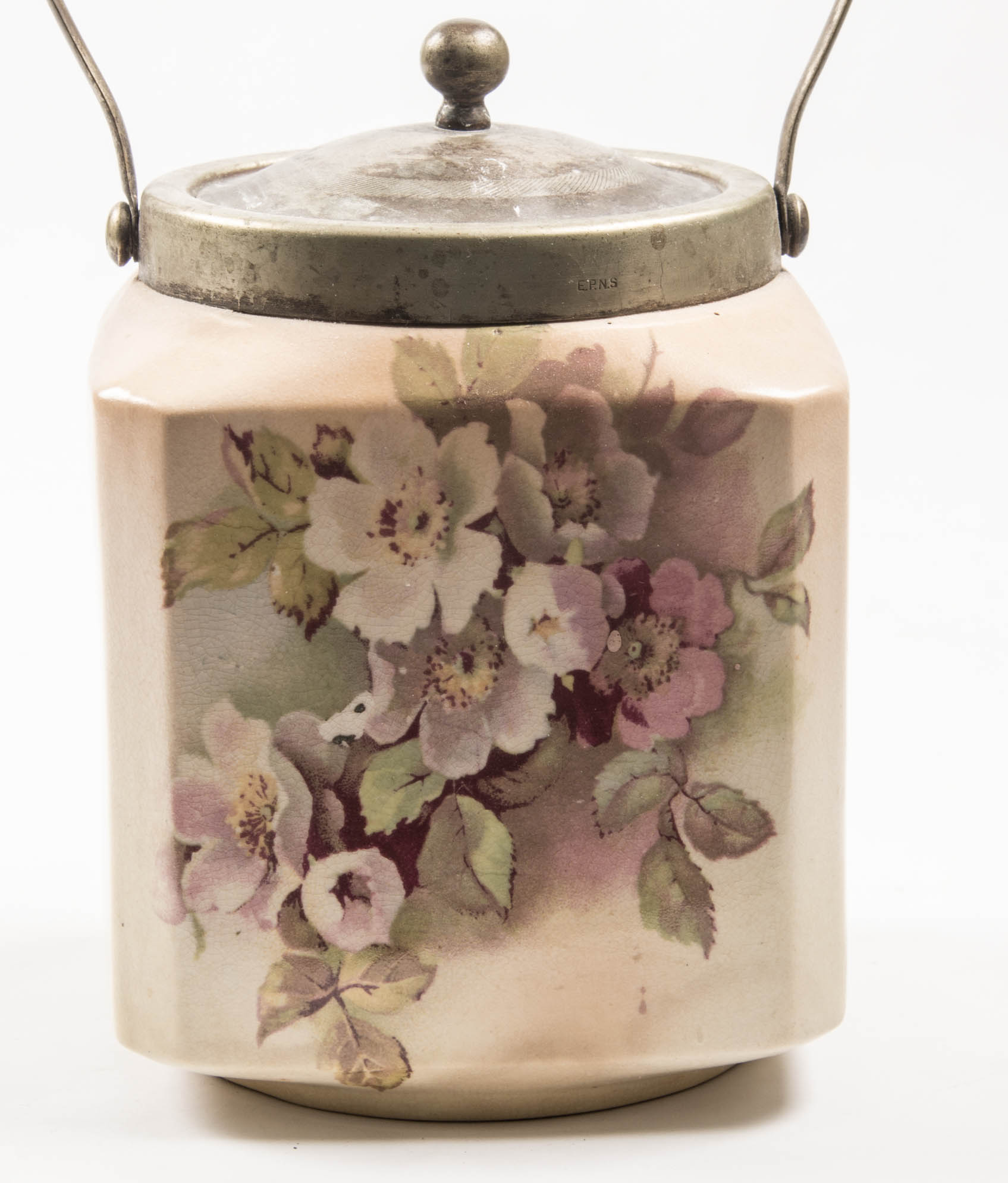 Antique English Biscuit Jar EBTH