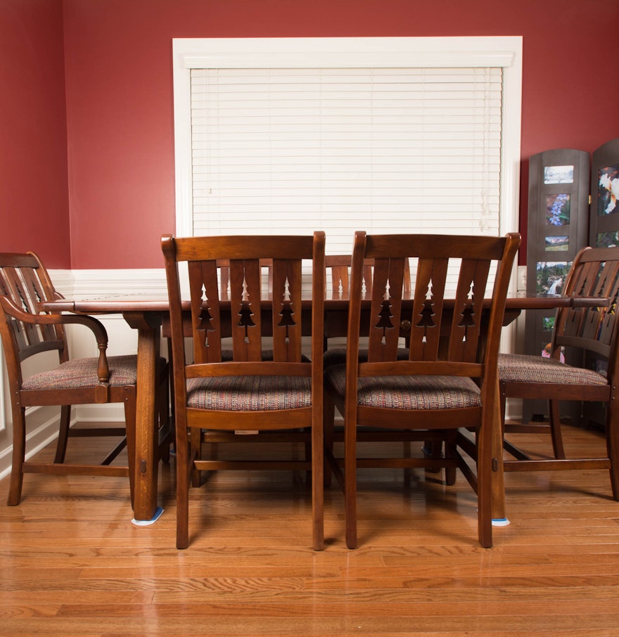 "The World of Bob Timberlake" Cherry Dining Room Table and Chairs EBTH