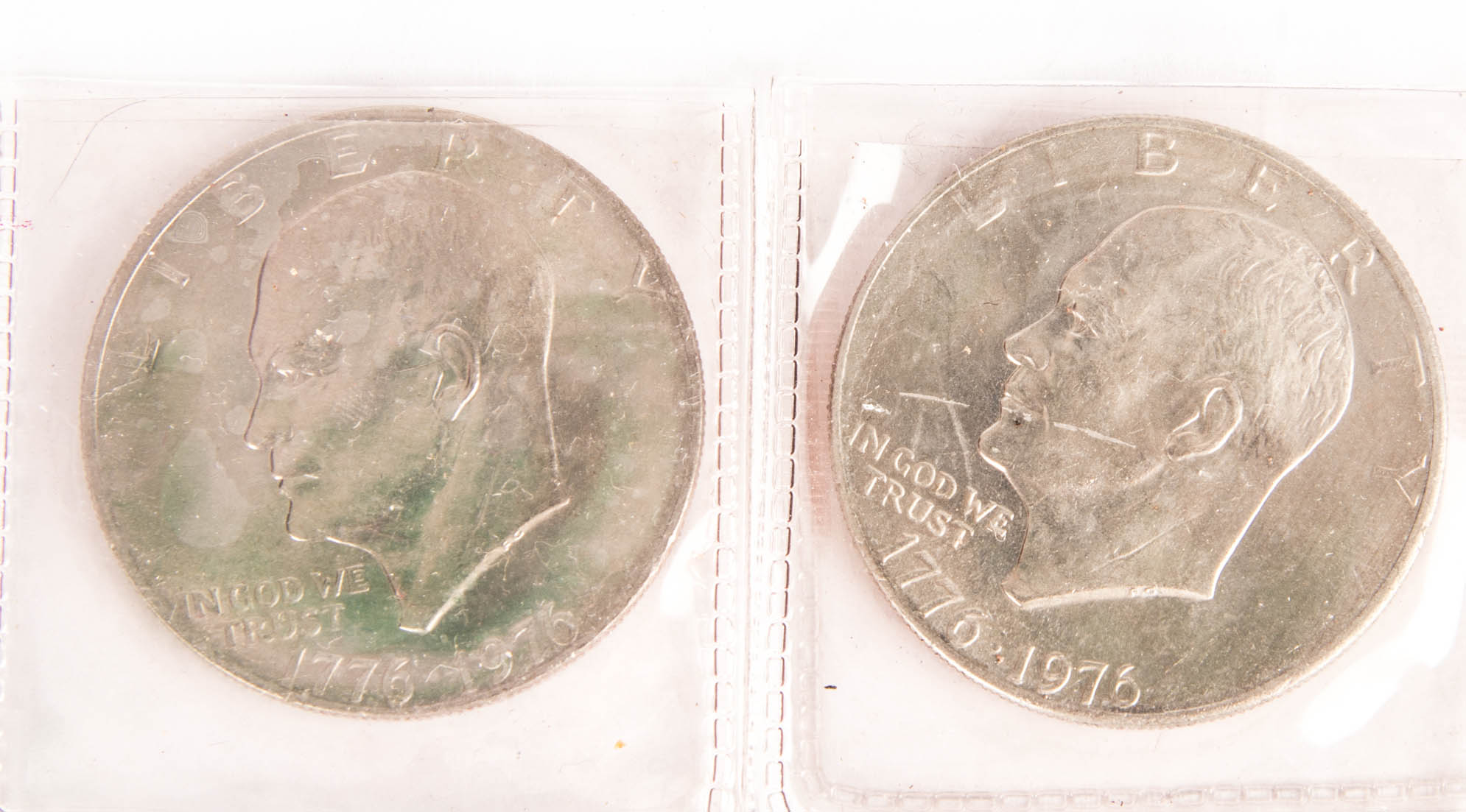 Four 17761976 Eisenhower Bicentennial Liberty Bell Dollars EBTH