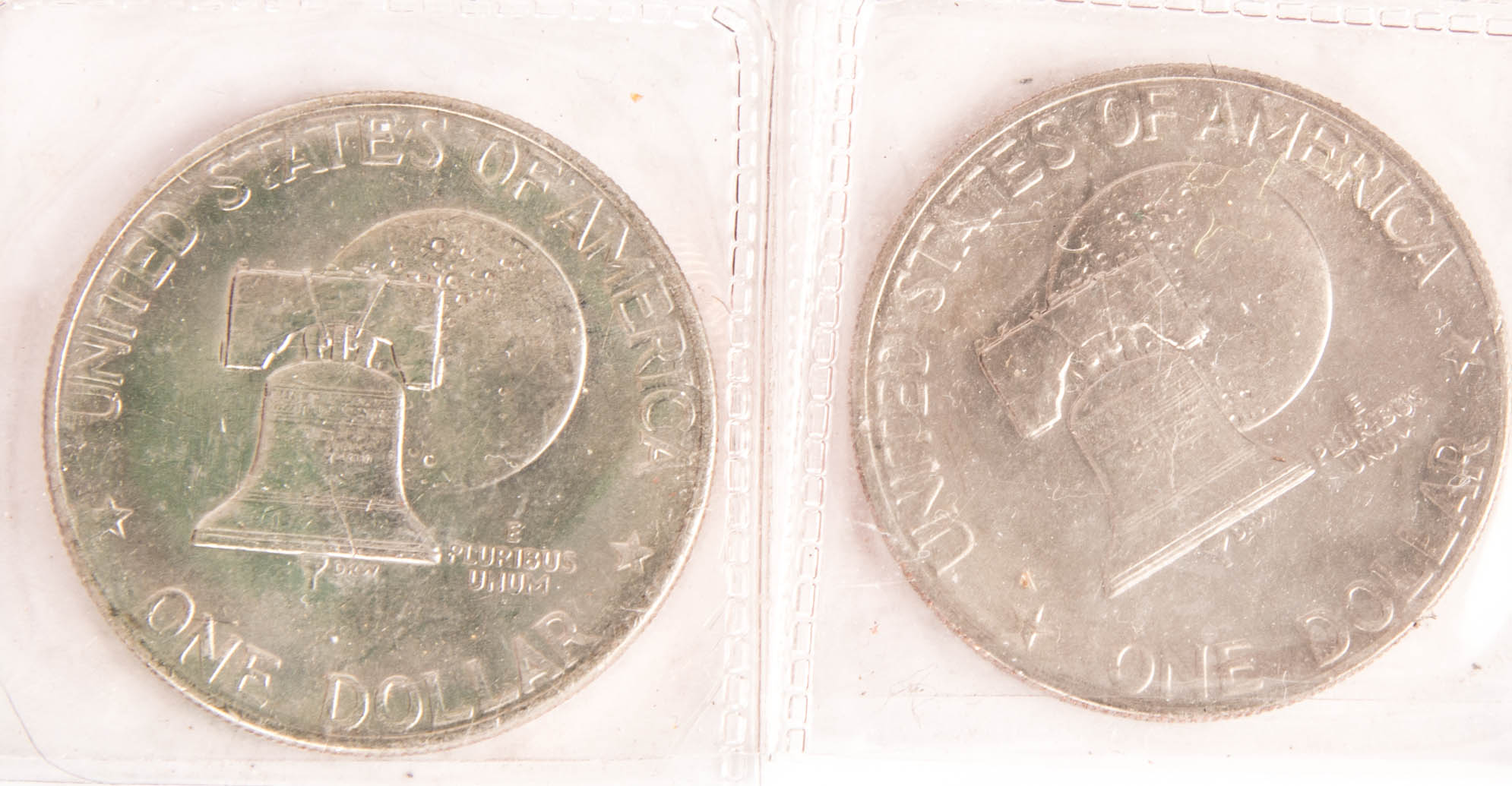 Four 17761976 Eisenhower Bicentennial Liberty Bell Dollars EBTH