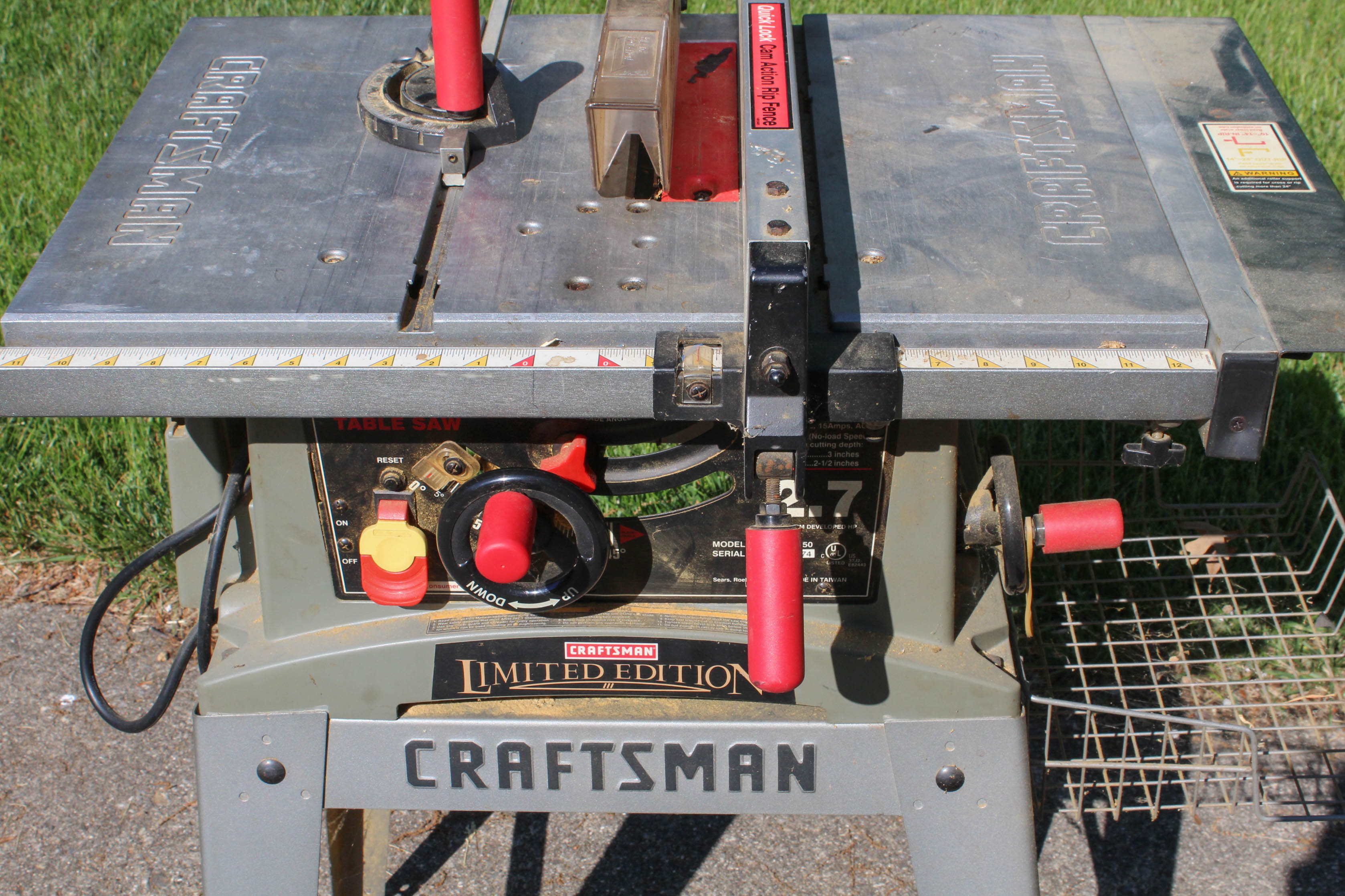 Vintage LimitedEdition Craftsman 10'' Table Saw EBTH